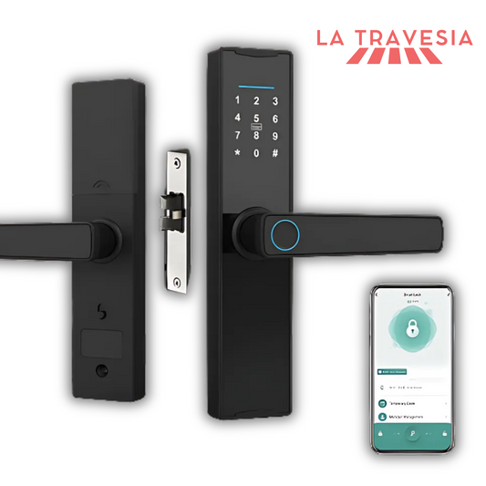 Cerradura con huella dactilar y panel touch